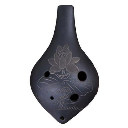 Panda Superstore PS-MUS11973001-KARY01822 6 Holes Plastic Ocarina for Child, Red