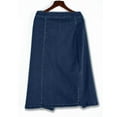 thumbnail image 2 of FAOWME Women's Denim Skirt High Waisted A Line Side Split Comfortable Fashion Slim Fit Skirts For Casual Daily Wear,Blue,L, 2 of 2