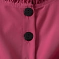 thumbnail image 7 of Little Girls Lounge Wear 2 Piece Outfits Ruffle Flutter Peplum Tunic Tops Pants School Casual Fashion Toddler Clothes 4 Years, Pink, 7 of 7