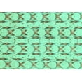 thumbnail image 1 of Ahgly Company Indoor Rectangle Abstract Turquoise Blue Modern Area Rugs, 7' x 10', 1 of 4