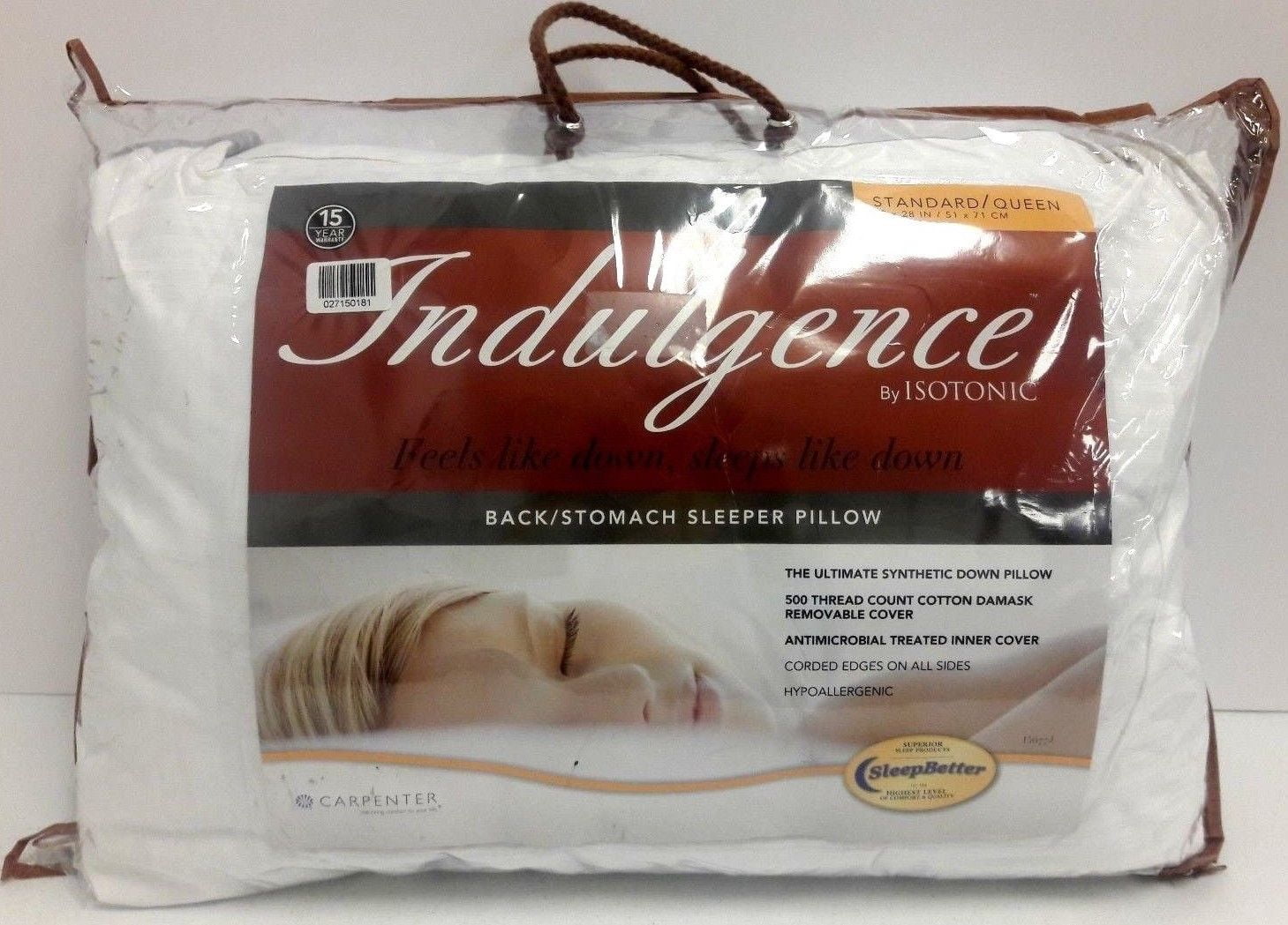 Carpenter Sleep Better Indulgence Isotonic Pillow Picture Of Carpenter