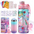 thumbnail image 1 of Kit de botellas de agua JMMICO Decora tu propio unicornio para niñas de 4 a 10 años, 1 of 8