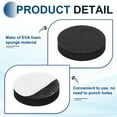 thumbnail image 3 of Pads de Aislamiento para Altavoces de un Solo Lado, 35mmx8mm Redondos Negros Antideslizantes de Espuma Acústica EVA Base Antivibración para Altavoces Subwoofer HiFi Sistema de Sonido, Paquete de 8, 3 of 5