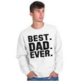 thumbnail image 4 of Best Dad Ever Worlds Coolest Father Men's Crewneck Sweatshirt Brisco Brands X, 4 of 6