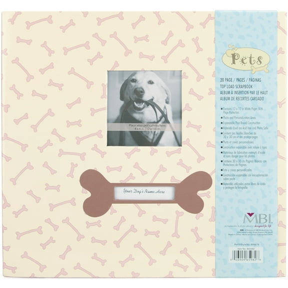 MBI Pet Post Bound Album W/Window 12"X12"-Dog