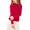 Red(Half Turtleneck), variant on Oudiya Girls Half Turtleneck Long Sleeve Sweater Tops Knit Slim Fit Pullover Blouse for Kids 6-14Y