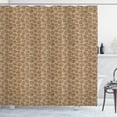 thumbnail image 1 of Ambesonne Acorn Shower Curtain, Botanical Oak Tree Leaf Art, 69"Wx70"L, Umber and Cocoa, 1 of 3