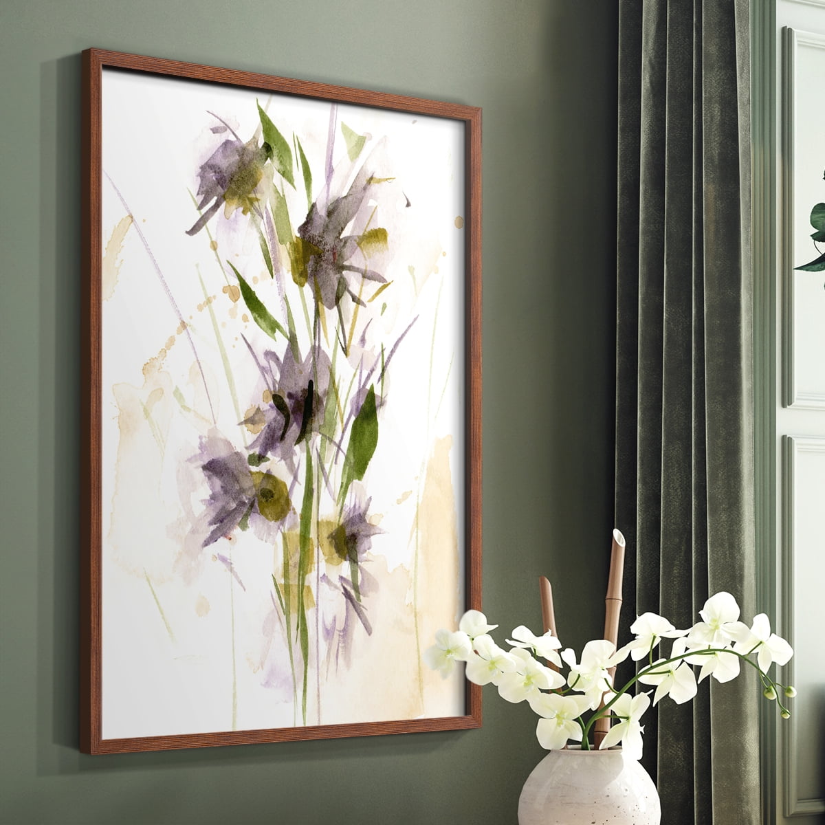 After Rain III Framed Print in Brown Solid Wood 11 x 14 Framed Print