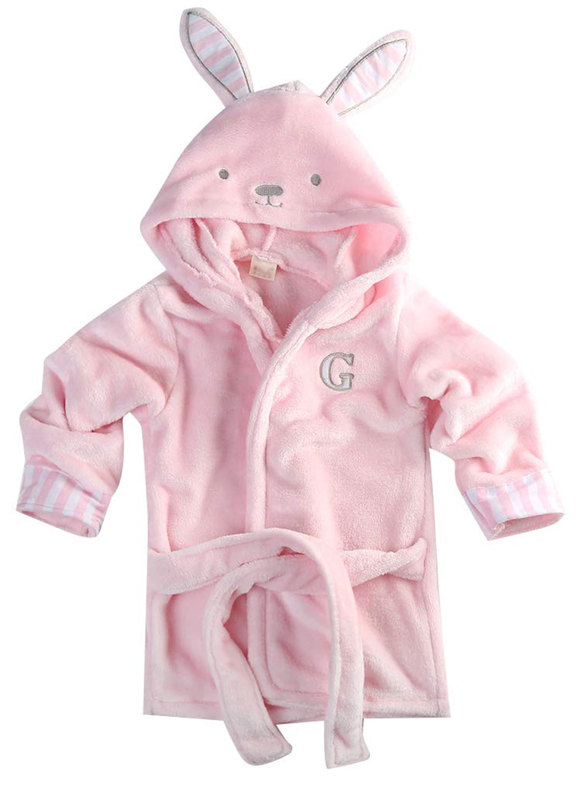 Baby Cartoon Animal Style Bath Robes Toddler Unisex Kids Hooded Tower Pajamas 