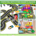 thumbnail image 4 of Magnetic Crane Car Toy Set for Kids Ages 3-6, Educational Building Blocks, Plastic Construction Toy, 4 of 8