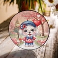 thumbnail image 3 of Happy Valentine’s Day Adorable Maltese Puppy Holding Heart Balloon Stained Glass Suncatcher Maltese Dog Lover Gifts Idea Window Hanging Sign Decor - 00030, 3 of 5