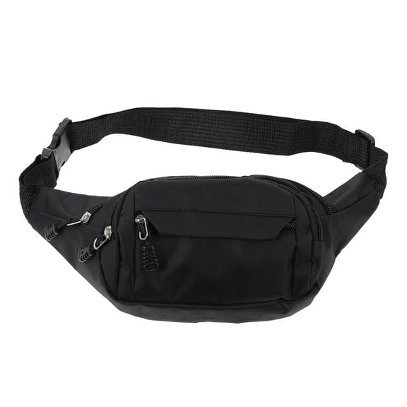 LULULION 2Pcs Zip Waist Bag Male Oxford Cloth Compact Lightweight Running Waist Pouch