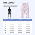 thumbnail image 4 of Fotbe Rose Flowers Pantalones de Pijama para Hombre, Pantalones de Dormir, Pantalones de Casa con Cintura Ajustable y Bolsillos-Large, 4 of 6