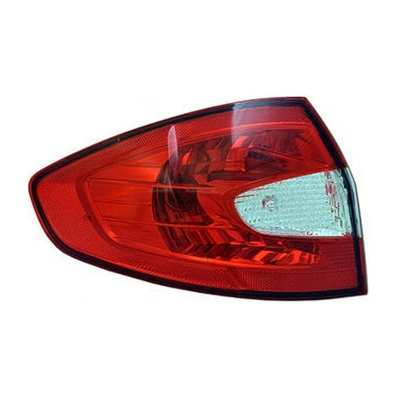 Right Passenger Side Outer Tail Light Assembly - Compatible with 2011 - 2013 Ford Fiesta 2012
