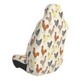 thumbnail image 3 of Picia Funny Chicken Print Waterproof Sweating Car Seat Cover for Post Gym Workout, Running, Beach and Hiking, Universal Fit Anti-Slip Bucket Seat Protector, 3 of 5