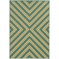thumbnail image 3 of Vista Home  Rio Mar Diagonal Stipe Indoor/ Outdoor Area Rug Navy/Lime Green 8'6" x 13' 9' x 12' Outdoor, Indoor Patio, Dining Room Navy, Ivory Runner,, 3 of 5