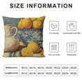 thumbnail image 5 of SHANXI Outdoor Throw Pillows Mediterranean Lemon On Blue Ceramic Tiles Pillowcase  Lemon Fruits Modern Pillow Cover Decoration for Sofa Couch Decorative Cutton Linen Cushion Cases 20x20in, 5 of 5