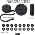 thumbnail image 2 of 10M Elastic Band with Buttonholes Rubber Elastic Gripper Non-Slip Elastic Ribbon 20Pcs Dyed Resin Flat Round Buttons for DIY Sewing Webbing Garment Sewing Accessories, 2 of 7