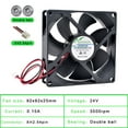 thumbnail image 5 of ACP9225 9cm 92mm fan 92x92x25mm 9025 DC5V 12V 24V 2pin Cooling fan for chassis power inverter, 5 of 7