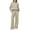Beige, variant on Prolriy Sweatsuits Women 2 Piece Outfit Women's Comfortable Casual Daily Solid Color Pants Spring and Autumn Set Sweatsuits for Women Navy XL