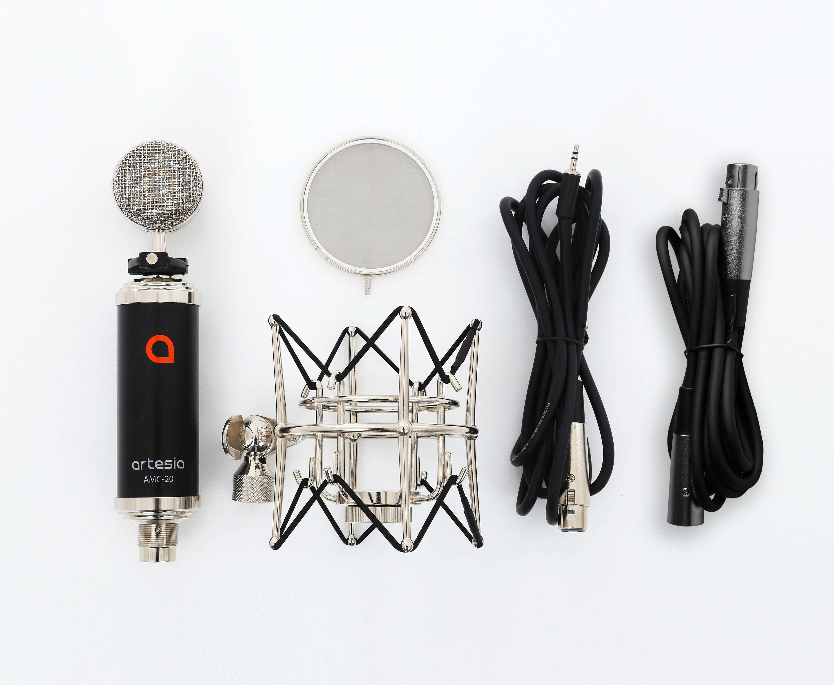Artesia Pro AMC-20  Cardioid Condenser Microphone w/ Shock Mount + Pop Filter