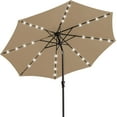 thumbnail image 7 of SSyao 9FT Outdoor Patio Umbrella with Solar Lights, LED Lighted Pool Umbrella with Tilt and Crank, Outdoor Table Umbrellas for Deck, Yard & Market (Taro Purple), 7 of 7