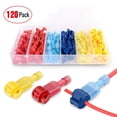 thumbnail image 2 of surtido de terminales de conectores de cable de 120/240 piezas con estuche de almacenamiento 120 piezas Sunnimix t toque conectores de cable, 2 of 8