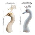 thumbnail image 3 of AOOOWER Beautiful Feathered Peacocks Head Model Ornament for Cabinet Office Home Decors, 3 of 13
