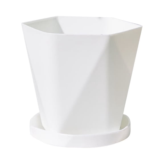 Lightweight Plastic Flower Pots for Garden Indoor and Outdoor Plants with Drainage Holes and Trays Thickened Decorative Garden Flower Pots