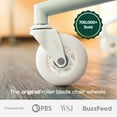 thumbnail image 3 of The Office Oasis Original Rollerblade Office Chair Wheels (As Seen On PBS) - Set of 5 - White, 3 of 6
