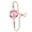 Rose Gold Case Pink Dial, variant on Women’s Rhinestone Inlaid Bangle Quartz Watch, 30M Waterproof Mineral Crystal Alloy Case Adjustable Chain Bracelet Elegant Ladies Dress Wristwatch