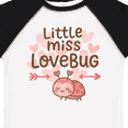 thumbnail image 4 of Inktastic Little Miss Love Bug Hearts Boys or Girls Toddler T-Shirt, 4 of 5