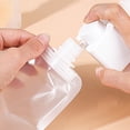 thumbnail image 2 of Soimiss 12Pcs Space Saving Travel Cosmetic Pouches White Leakproof Portable Lotion Shampoo Containers, 2 of 7