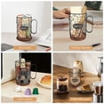 thumbnail image 6 of AEVXKHI Coffee Pod Holder with Wooden Base, Metal Wire Basket K Cup Organizer with Handle for Counter, Black Iron K Cup Holder for Kitchen or Coffee Bar, 6 of 11