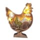 thumbnail image 3 of Escultura de silueta de arte de madera estatua de decoración de animales para mesa de salón Pollo Gloria Escultura de silueta de oso, 3 of 9