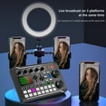 thumbnail image 4 of Mezclador de amplificador FLhrweasw consola de mezcla de voz en vivo con tarjeta de sonido F998, 4 of 9