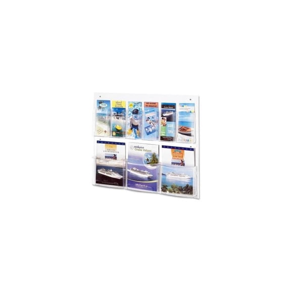 Safco Clear2c Magazine/Pamphlet Display 5666CL