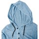thumbnail image 3 of Blusa de manga larga con capucha para hombre, color liso, informal, con botones y cordón, sudadera con capucha de manga larga para hombre, tops de poliéster para hombre, 3 of 4