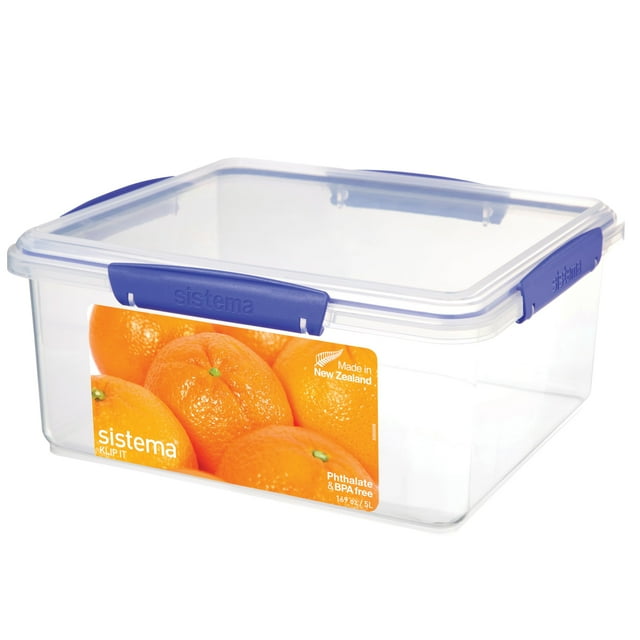 Contenedor de almacenamiento de alimentos Sistema KLIP IT de 5 litros, hermético y apilable