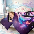 thumbnail image 4 of Manfei 3D Print Axolotl 7-Piece Twin Bedding,Ocean Animal Bedding Comforter Set,Black Reversible, 4 of 7