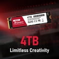 thumbnail image 3 of SSD MMOMENT MG44 4 TB NVMe PCIe 4.0 M.2 2280, 3 of 6