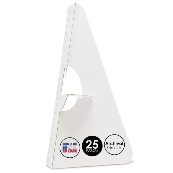 Lineco Self Stick Easel Backs white 12 in. pack of 25