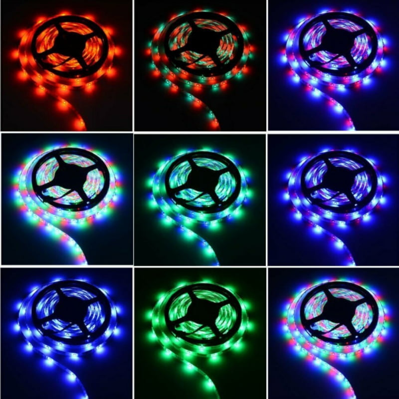 Details about   32.8Ft 5050RGB waterproof SMD 300 LED Light Strip Flexible Ribbon Tape lamp USA 