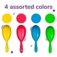 thumbnail image 4 of Neliblu 24 Neon Maracas Party Favors, 4"" Noisemakers for Bday Fun, 4 of 8
