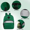 thumbnail image 4 of Trailmaker 17" Backpack – Reflective School Backpack with Padded Straps, Water Bottle Pockets for Kids & Adults, School Travel Camp (Green), 4 of 15