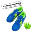 thumbnail image 4 of DREAM PAIRS Kids Girls & Boys Cleats Soccer Shoes Athletic Low Top Kids Football Shoes Royal/Blue/Neon/Green Size 2, 4 of 6