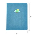 thumbnail image 6 of Pen+Gear Denim Journal with Embroidered Design, 6" x 8", 96 Sheets, Lined Pages, Ribbon Bookmark, 6 of 6