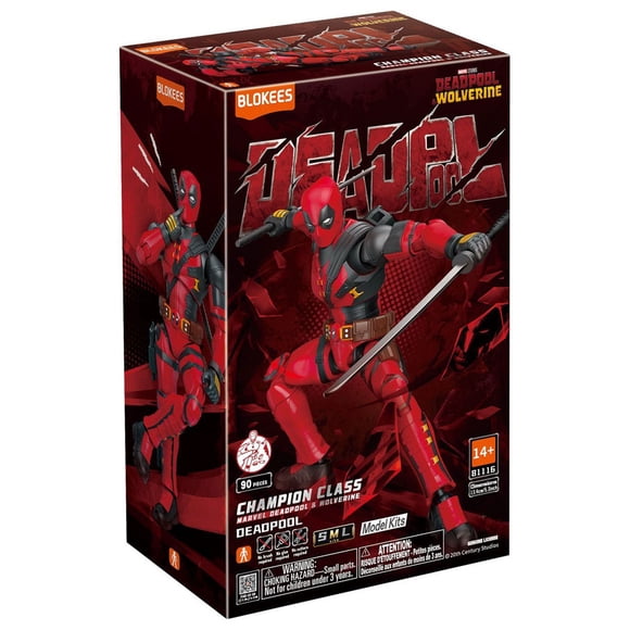 Figura Armable Coleccionable Blokees Marvel Infinity Saga Champion Class Deadpool & Wolverine Deadpool