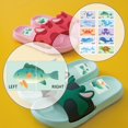 thumbnail image 4 of 60pcs Kids Shoe Labels Cute Right Left Sole Animal Children Boys Girls Shoes Stickers 1.5x3inch, 4 of 6