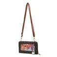 thumbnail image 3 of Poppy Women's Crossbody Wallet with Clear Transparent Cell Phone Window Lightweight Shoulder Bag Faux Leather Handbag Purse, 3 of 6